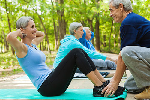 Fitness Workout Exercise Training For Over 60s
