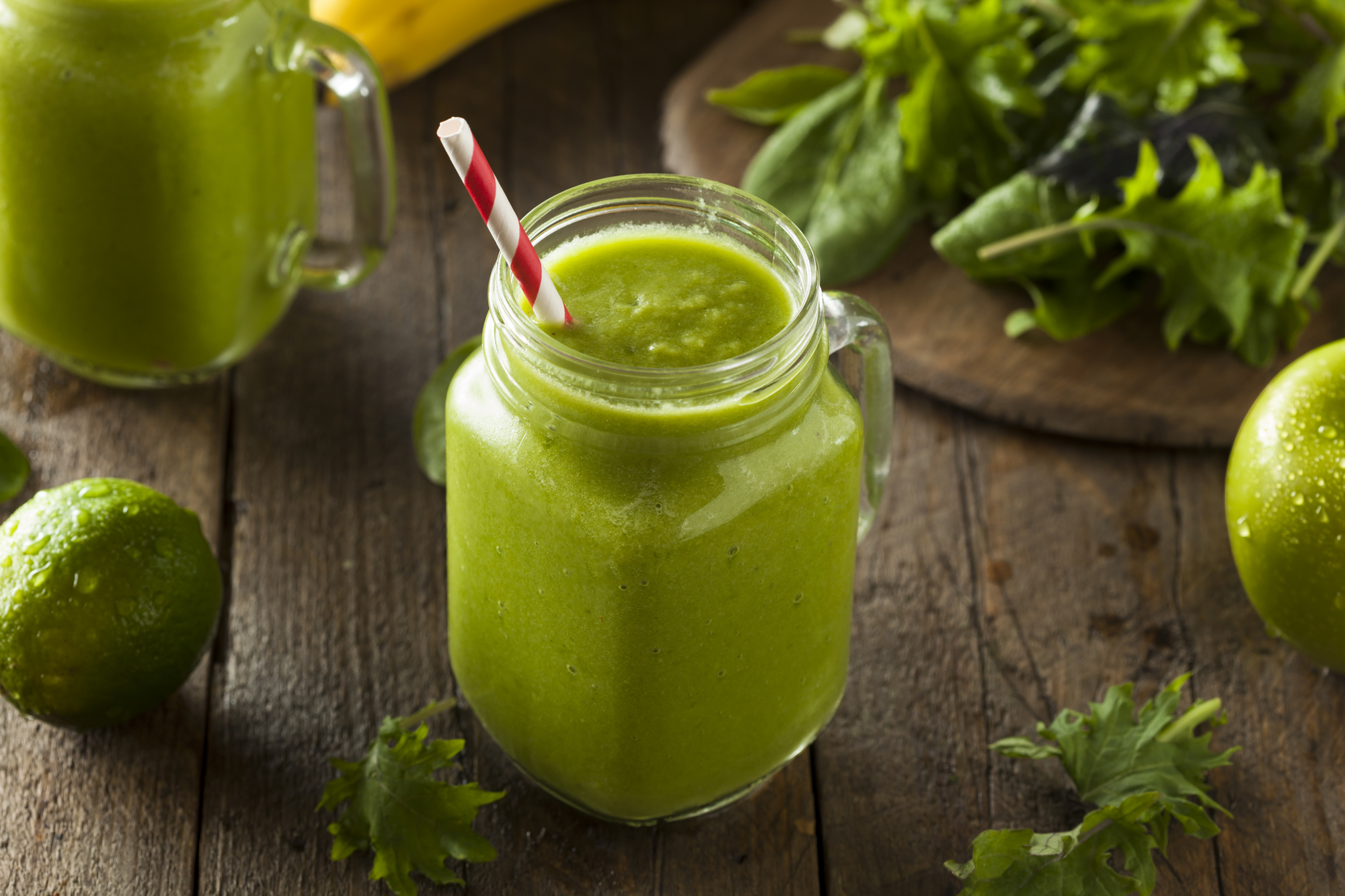 Protein Shake Benefits Healthy Organic Green Fruit Smoothie