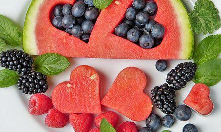 Watermelon, Berry, Fruit, Heart