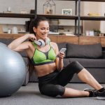 fitness-home-workout-smartphone-balanceball