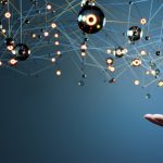 Hand hold the Metaverse Universe concept